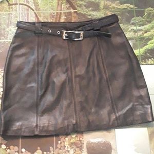 Soft Leather Skirt